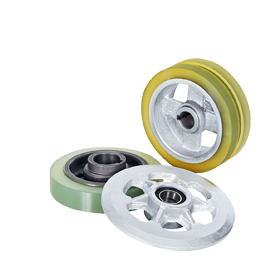 Urethane Rollers for Industrial and Monorail Applications